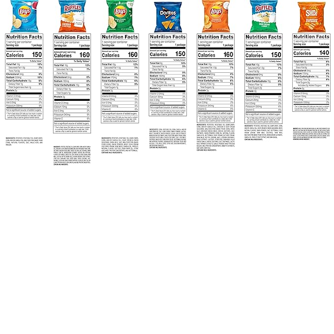 Frito Lay Tangy Favorites Mix Variety Pack, 1 Ounce (Pack of 40)