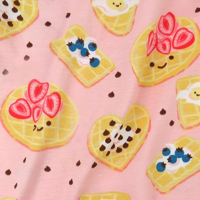 HonestBaby baby-girls 2-piece Pajamas Sleepwear Pjs 100% Organic Cotton for Baby, Toddler, Kids, Girl