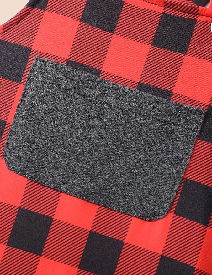 Baby Boy Clothes Long Sleeve Animal Plaid Romper + Overalls Infant Boy Clothes 2PCS Fall Winter Outfits