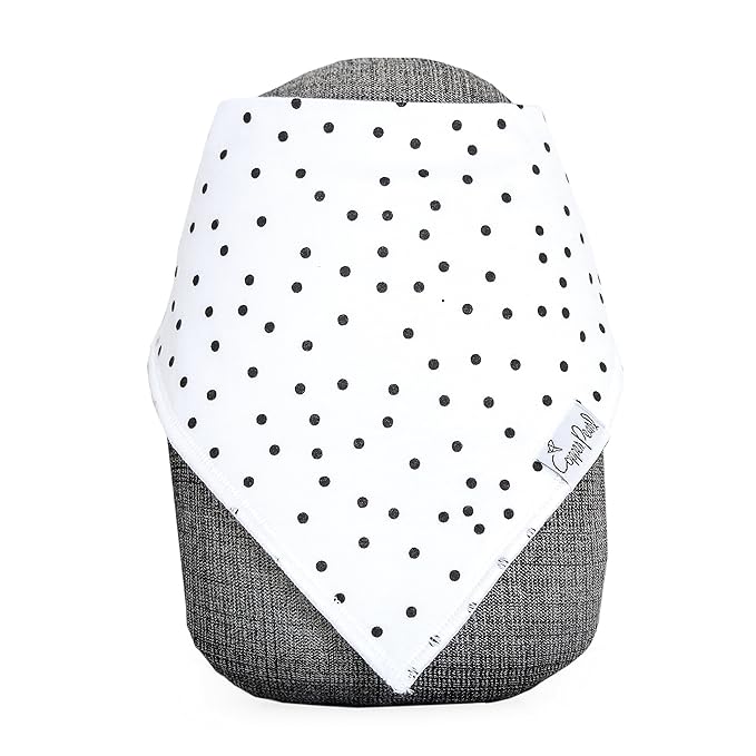 Copper Pearl 4 Pack Soft Cotton Baby Bibs for Drooling and Teething, Absorbent Drool Bibs for Baby Girl, Adjustable to Fit Newborns to Toddlers, Tons of Styles (Willow Set)