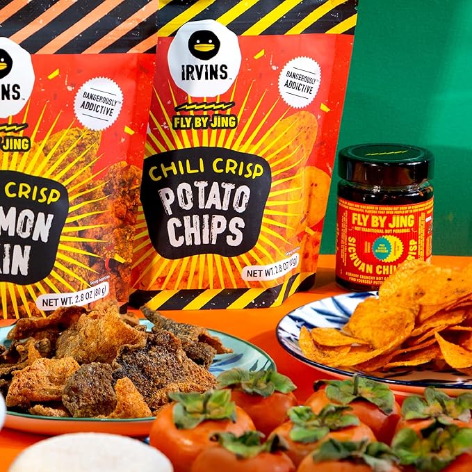IRVINS x Fly By Jing Chili Crisp Potato Chips 3-Pack (2.8 oz)