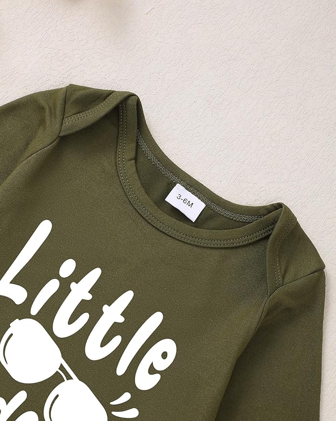 NZRVAWS Newborn Baby Boy Clothes Outfits Letter Prined Romper Pants Set Infant Baby Boy Clothing 0 3 6 9 12 18 Months