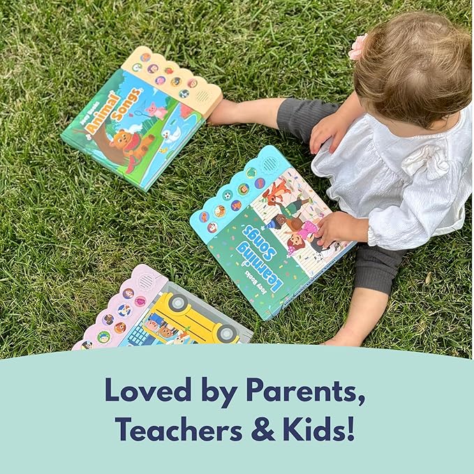 Learning Songs, Press and Play Song Book Nursery Rhymes, Button and Sound Module, Classic Nursery Rhymes and Children's Music