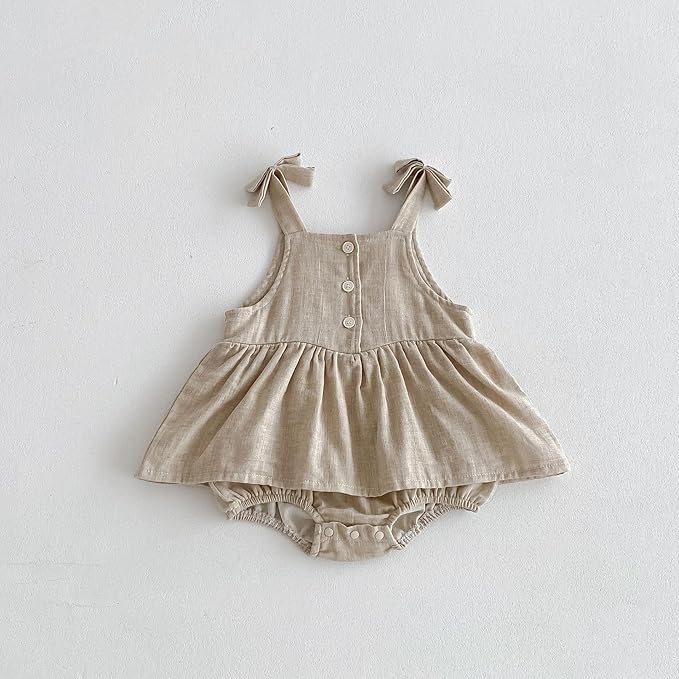 Toddler Baby Girl Summer Floral Sleeveless Romper - Ideal for 3M - 24M