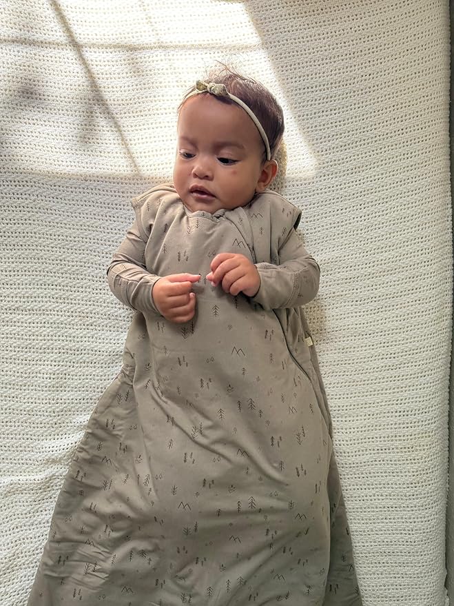 GUNAMUNA günamüna Unisex Baby, Toddler Wearable Blanket, Sleeping Bag Bamboo Rayon, Sleep Sack with Diaper Zipper, 1.0 TOG