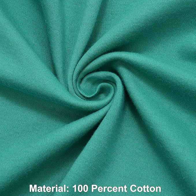 Aablexema Baby Cotton Fooltess Pajamas with Mitten, 3-pack Infant Romper Zip Up One Piece Jumpsuits Outfit