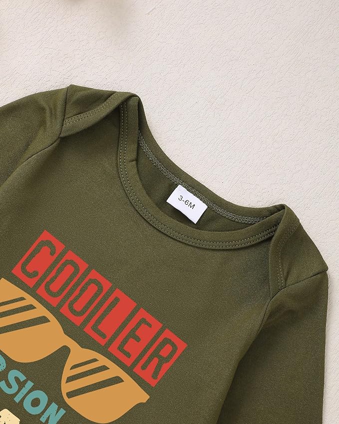 NZRVAWS Newborn Baby Boy Clothes Outfits Letter Prined Romper Pants Set Infant Baby Boy Clothing 0 3 6 9 12 18 Months