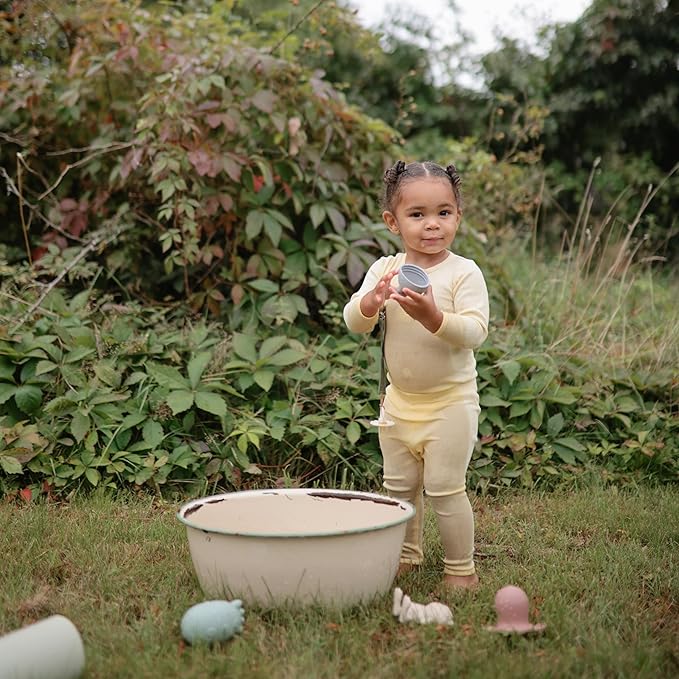 mushie Sealife Bath Toys Play Set for Toddlers | 100% Food Grade Silicone | Mold Free, Pack of 4