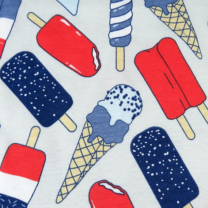 HonestBaby unisex-baby Celebration 2-piece Pajamas Sleepwear Pjs 100% Organic Cotton for Baby, Toddler, Kids