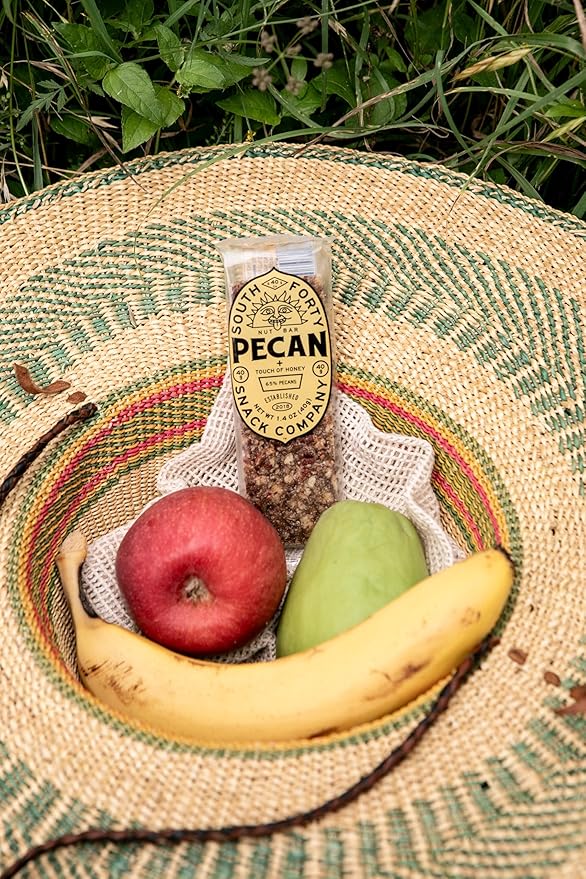 South 40 Snacks Crunchy Pecan Bar, Just 4 Ingredients, Touch of Honey (40g Bar, Pack of 12)