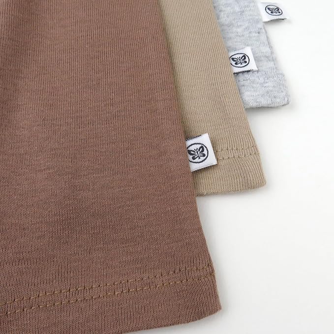 HonestBaby Unisex-Baby Multipack Harem Pants Roomy Fit Pull on Bottoms 100% Organic Cotton for Baby Boys, Girls