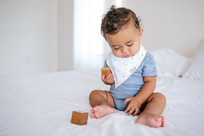 Copper Pearl Baby Bandana Drool Bibs for Drooling and Teething 4 Pack Gift Set for Girls or Boys “Arctic Set