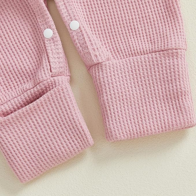 Newborn Girl Clothes Baby Girl Coming Home Outfit Zipper One-piece Outfits Ruffle Footie Bodysuit Jumpsuit Headband