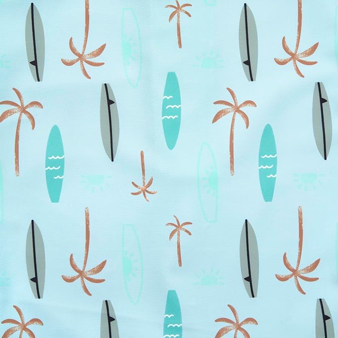 Gerber Boys' Toddler Long Sleeve One Piece Sun Protection Rashguard Swimsuit