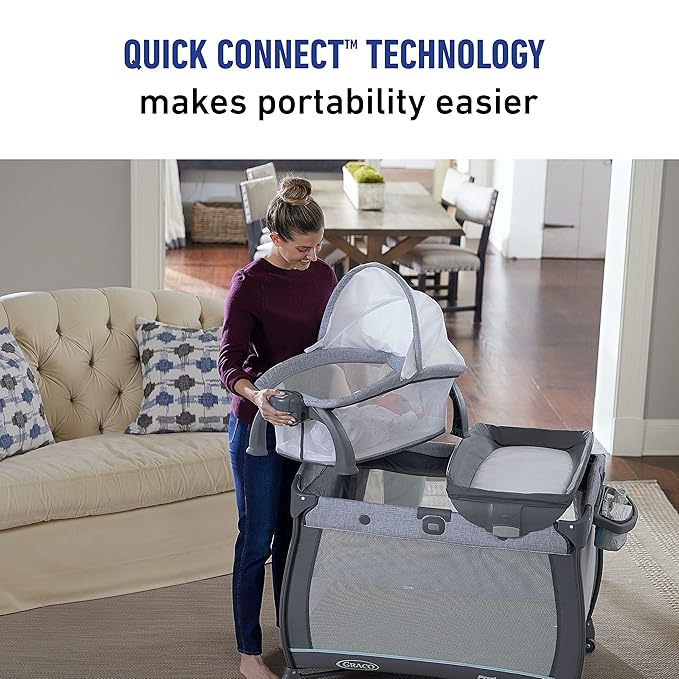 Graco Pack 'n Play Quick Connect Portable Bassinet Playard