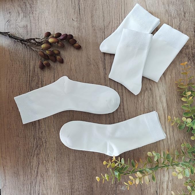 Kids Thin Rayon Bamboo School Crew Socks Uniform Dress Boys/Girls Soft Youth Socks 6 Pairs