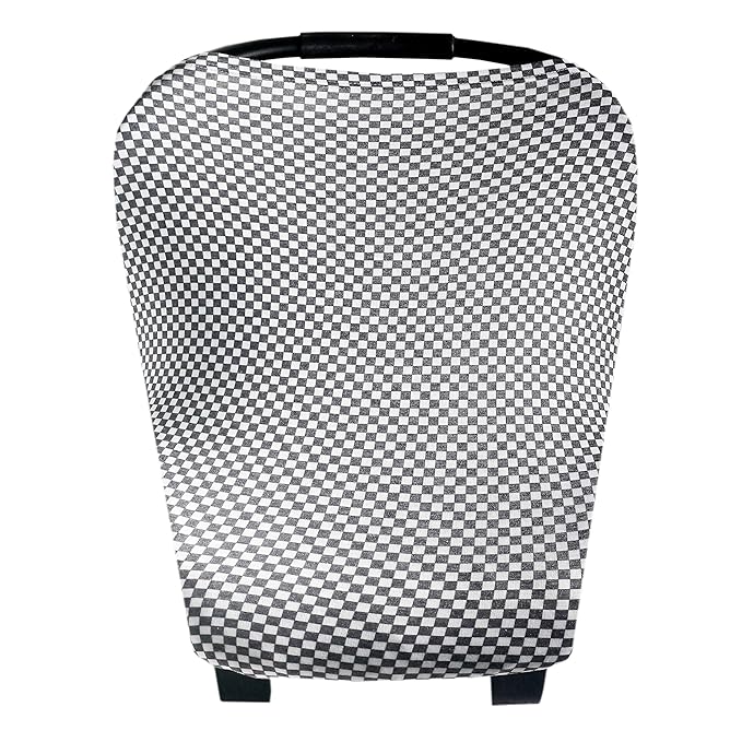 Baby Car Seat Cover Canopy and Nursing Cover Multi-Use Stretchy 5 in 1 Gift "Nash" by Copper Pearl