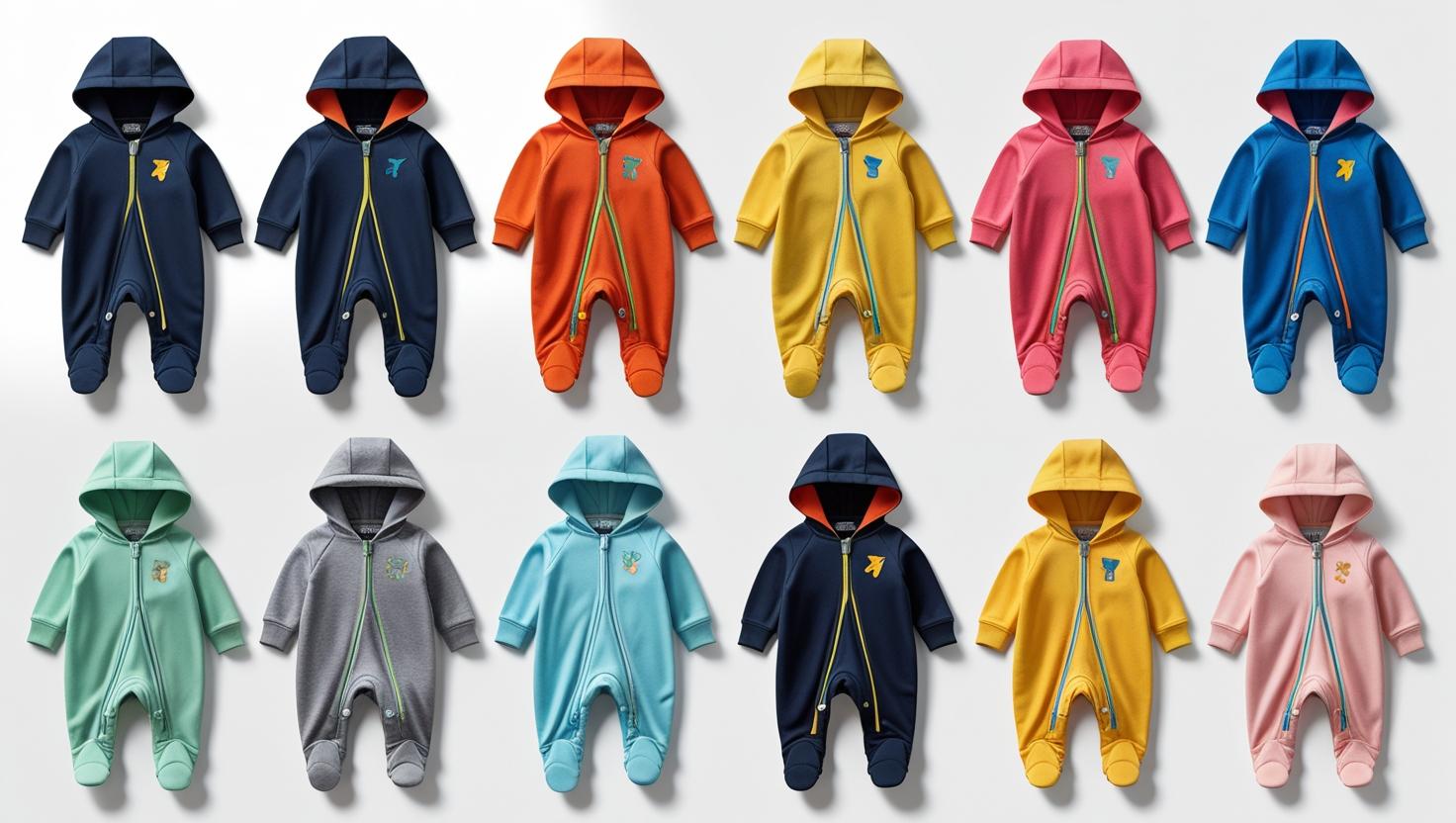 Onesies, Zippered Footies, Rompers
