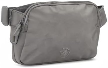 Parker Baby Co. Diaper Belt Bag - Portable Fanny Pack Diaper Bag, Crossbody Bag for Moms - Birch Belt Bag - Gray