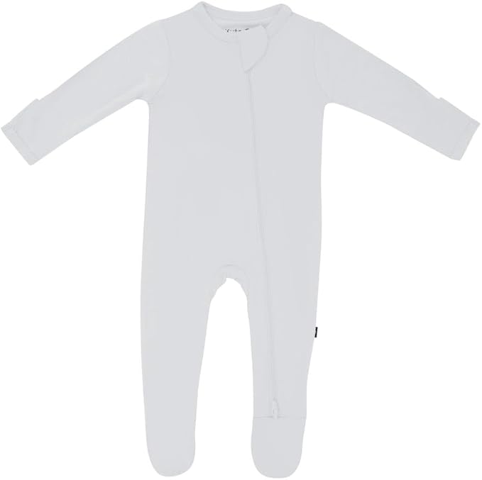 KYTE BABY Unisex Zipper Closure Footies, Rayon Made From Bamboo, 0-24 Months