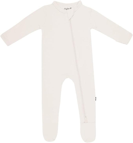 KYTE BABY Unisex Zipper Closure Footies, Rayon Made From Bamboo, 0-24 Months