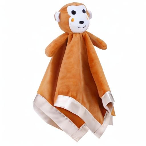 Pro Goleem Monkey Loveys for Babies, Soft Security Blanket Baby Snuggle Toy Newborn Stuffed Animals Baby Gifts for Boys and Girls, 16 Inch
