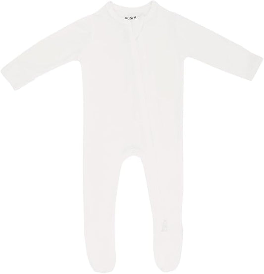KYTE BABY Unisex Zipper Closure Footies, Rayon Made From Bamboo, 0-24 Months