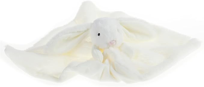 Apricot Lamb Stuffed Animals Cream Bunny Rabbit Security Blanket Infant Nursery Character Blanket Luxury Snuggler Plush Baby Lovey(Cream Bunny)