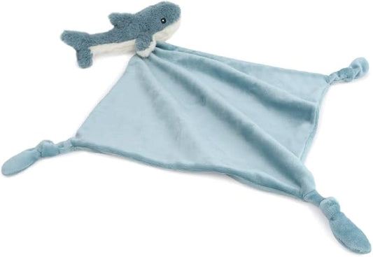 MON AMI Seaborn Shark Plush Lovey for Babies – 13.5” | Knotted Security Blanket for Newborns
