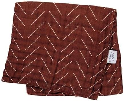 Mebie Baby Burp Cloths, Floral Print 3-Pack, Muslin Burp Cloth Set for Spit Up, Drool, and More, Boho Burp Cloths for Baby Boy and Girl, Baby Must Haves for Registry Lists and Gifts for Newborns