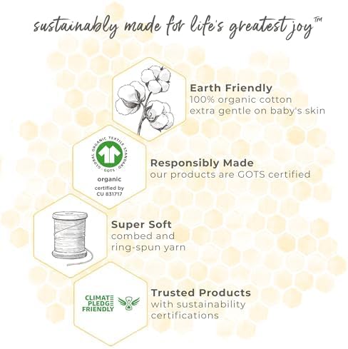 Burt's Bees Baby baby-boys Sleeper Pjs, 100% Organic Cotton, One-piece Footie, Zip Up Jumpsuit, Snug Fit Pajamas