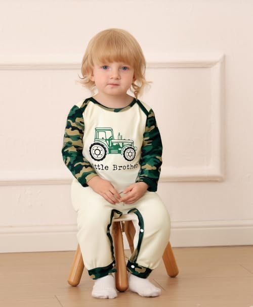 NZRVAWS Baby Boy Clothes Preemie Infant Boy Bear Outfits Jumpsuit Bodysuit Letter Print Romper