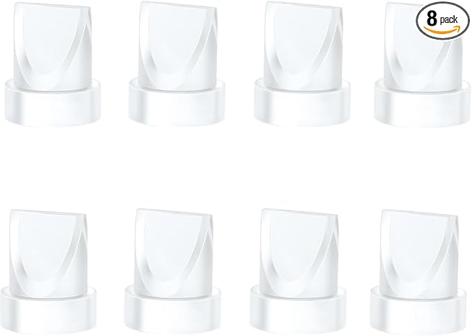 8Pcs Duckbill Valves Compatible with Momcozy M5 Wearable Breast Pump and for Momcozy V1 / V2 Hands Free Pumps, M5/V1/V2 Breast Pump Replacement Accessories