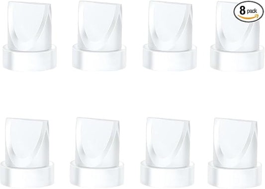 8Pcs Duckbill Valves Compatible with Momcozy M5 Wearable Breast Pump and for Momcozy V1 / V2 Hands Free Pumps, M5/V1/V2 Breast Pump Replacement Accessories
