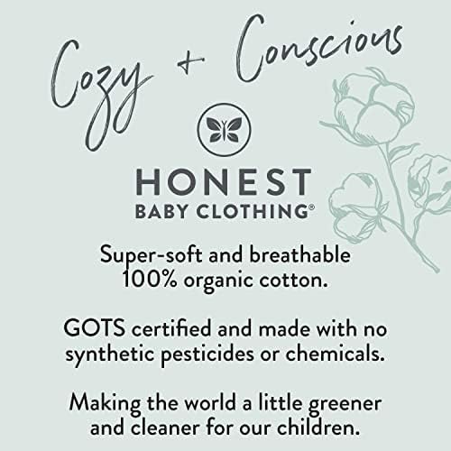 HonestBaby Classics 2-Piece Pajamas Sleepwear Pjs 100% Organic Cotton for Baby, Toddler, Kids