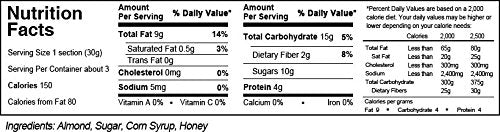 Nutty Crunchers All Natural Ingredients King Bars (Almond, 36 Bars/box)