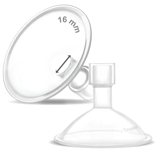 Maymom MyFit Crater Series 16mm Two-Piece Design Small Breastshield Compatible with Medela Breast Pump Parts; Replace Medela Shields; Fit Flex Connector; 2pc