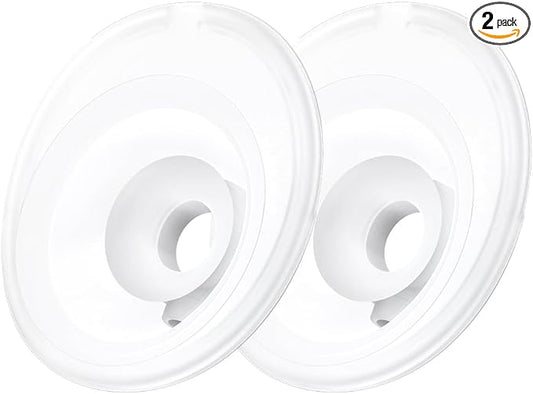 2pcs Double-Sealed Flange 24mm Compatible with Momcozy M5 Breast Pump, 24mm Flange M5 Breast Pump Replacement Accessories,Not for Others
