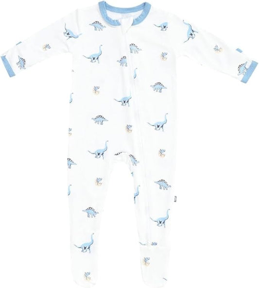 KYTE BABY Unisex Zipper Closure Footies, Rayon Made From Bamboo, 0-24 Months