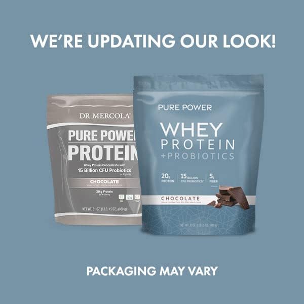 Dr. Mercola Pure Power Protein, Chocolate, 0.5 Ounce