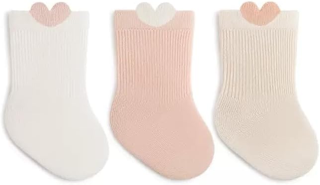 CREVENT Gift Set for Girls -Diaper Caddy Organizer Basket with 2 Blankets, 1 Taggie, 1 Lovey, 3 Socks，1 Headband，1 Gift Bag with Ribbon - Newborn Essential Baby Shower (Pink)