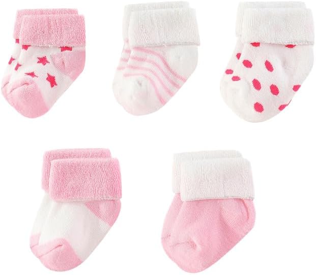 Newborn Layette Gift Set 27-Piece Baby Girl Clothes Bodysuits, Pants Essentials and Accessories 0-12Months