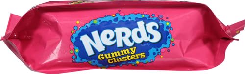 Nerds Gummy Clusters Candy, Rainbow, Resealable 18.5 Ounce Big Bag (Pack of 2)