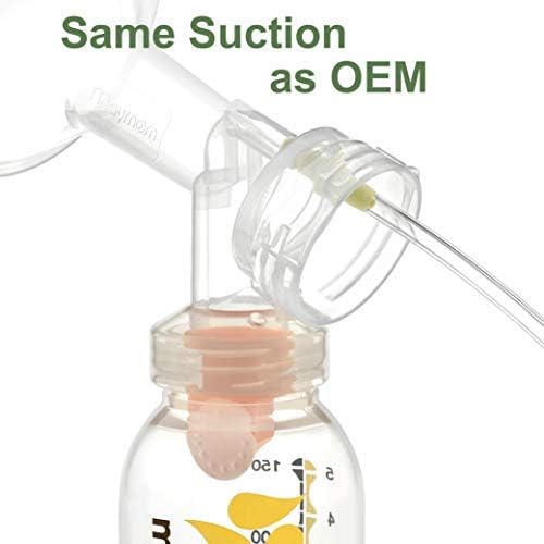 30 mm 2xOne-Piece Extra Large Breastshields w/Valves and Membranes for Medela Breast Pumps; Replacement to Medela PersonalFit 30 Breastshield and Personal Fit Connector; Made by Maymom