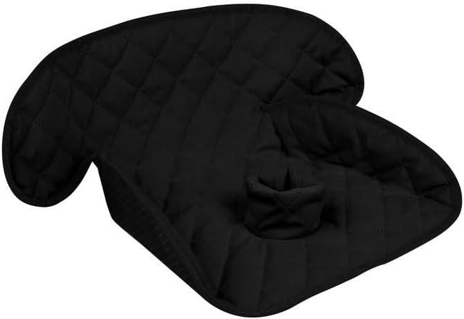 MOOB Waterproof Car Seat Protector - Potty Training Liner for Baby & Toddler, Machine Washable Piddle Pad with Anti-Slip Backing, Universal Fit for Infant Car Seat & Stroller (Black)
