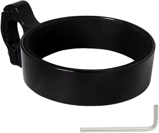 Premium Aluminium Bike Handlebar Cup Holder - Secure, Stylish, and Versatile, Baby Strollers Available (A Cup Holder-Black)