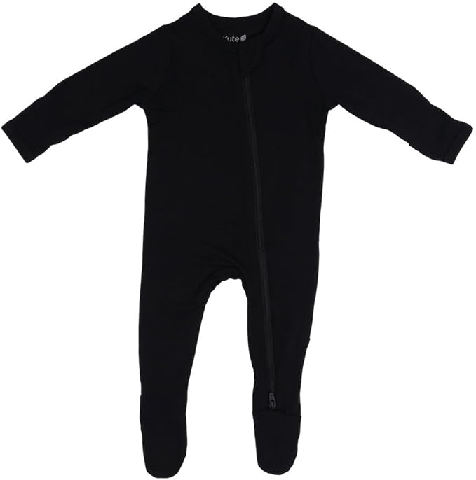 KYTE BABY Unisex Zipper Closure Footies, Rayon Made From Bamboo, 0-24 Months