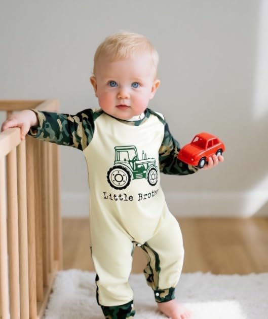 NZRVAWS Baby Boy Clothes Preemie Infant Boy Bear Outfits Jumpsuit Bodysuit Letter Print Romper