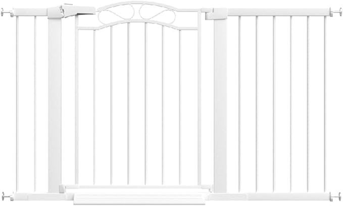 Fairy Baby 51.5"-54.3" Extra Wide Press Mounted Baby Gate Indoor for Kids Or Pets Walk Thru No Drill Long Dog Gates for The House Doorway Child Safety Gate