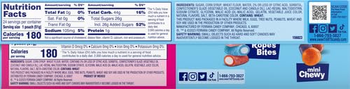 SweeTARTS Soft and Chewy Ropes, Cherry Punch Flavor, 1.8 Ounce Pouches (Pack of 48)